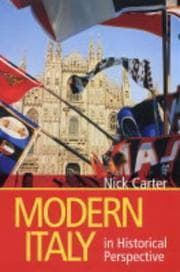 Tapa de Modern Italy in Historical Perspective
