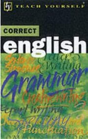 Tapa de Correct English