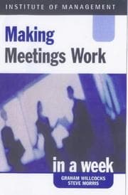 Tapa de Making Meetings Work in a Week