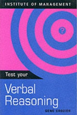 Tapa de Test Your Verbal Reasoning (Test Yourself)