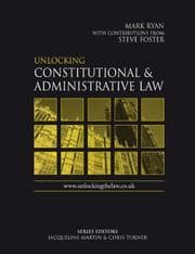 Tapa de Unlocking constitutional and administrative law