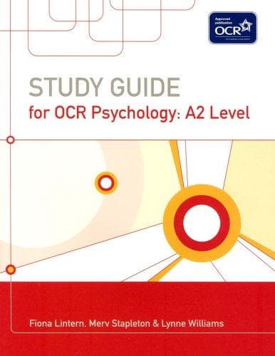 Tapa de Study Guide for OCR Psychology