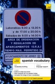Tapa de Spanish Vocabulary