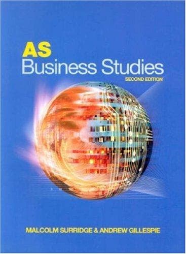 Tapa de AS business studies
