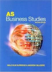 Tapa de AS business studies