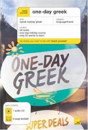 Tapa de Teach Yourself One-day Greek