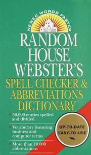 Tapa de Random House Webster's Spell Checker & Abbreviations Dictionary