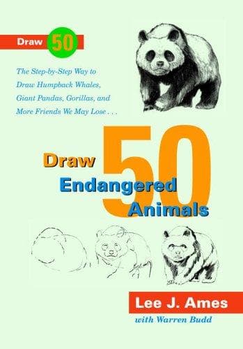 Tapa de Draw 50 endangered animals