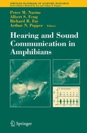 Tapa de Hearing and sound communication in amphibians