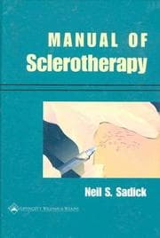 Tapa de Manual of Sclerotherapy