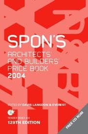 Tapa de Spon's Architects' and Builders' Price Book 2004 (Spon's Pricebooks)