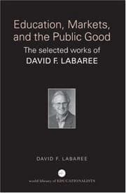 Tapa de Education, Markets, and the Public Good