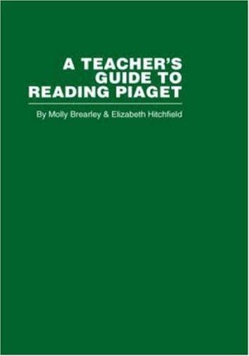 Tapa de Teacher's Guide to Reading Piaget