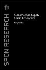 Tapa de Construction Supply Chain Economics (Spon Research)