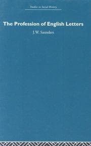 Tapa de Profession of English Letters