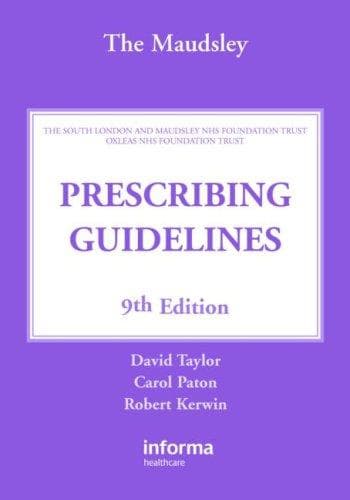 Tapa de Maudsley Prescribing Guidelines