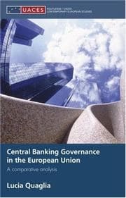 Tapa de Central Banking Governance in the European Union
