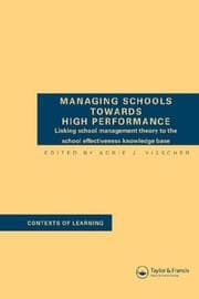 Tapa de Managing Schools Towards High Performance