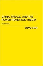 Tapa de China, the US and the Power-Transition Theory
