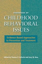 Tapa de Handbook of childhood behavioral issues