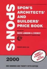 Tapa de Spon's Architects and Builders Price Book 2000 (Spon's Price Books)