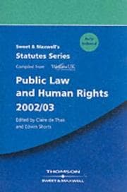 Tapa de Public law and human rights