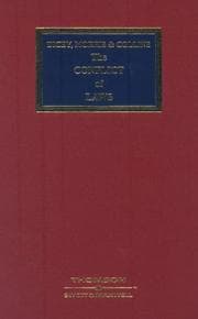 Tapa de Dicey, Morris, and Collins on the conflict of laws