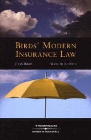 Tapa de Birds' Modern Insurance Law