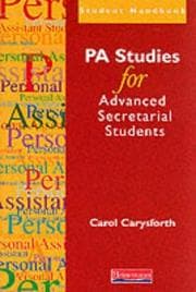 Tapa de PA Studies for Advanced Secretarial Students