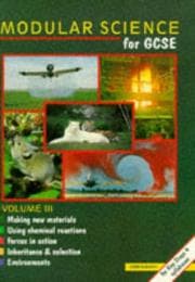 Tapa de Modular Science for General Certificate of Secondary Education (Modular Science for GCSE)