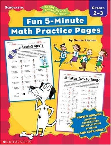 Tapa de Fun, 5-Minute Math Practice Pages