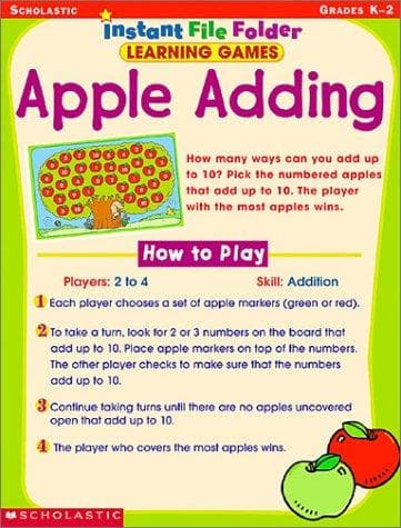 Tapa de Apple Add-Up (Instant File-Folder Games, Grades K-2)