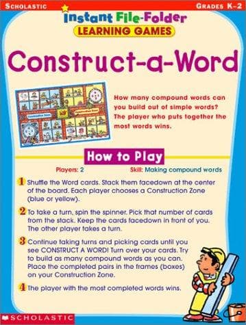 Tapa de Construct-a-Word (Instant File-Folder Games, Grades K-2)