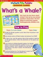 Tapa de What's a Whale? (Instant File-Folder Games, Grades K-2)