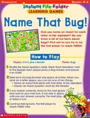 Tapa de Name That Bug! (Instant File-Folder Games, Grades K-2)