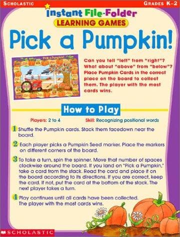 Tapa de Pick a Pumpkin! (Instant File-Folder Games, Grades K-2)