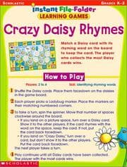 Tapa de Crazy Daisy Rhymes (Instant File-Folder Games, Grades K-2)