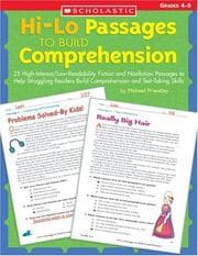 Tapa de Hi/lo Passages To Build Reading Comprehension Grades 5-6