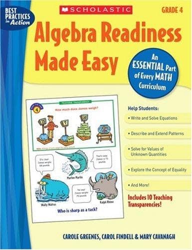 Tapa de Algebra Readiness Made Easy: Grade 4