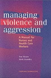 Tapa de Management of Violence and Aggression