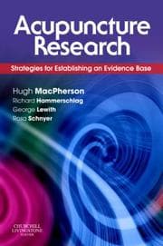 Tapa de Acupuncture Research