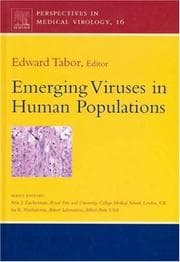 Tapa de Emerging Viruses in Human Populations, Volume 16 (Perspectives in Medical Virology) (Perspectives in Medical Virology)