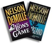 Tapa de Nelson DeMille Classics Three-Book Set [The Lion's Game, Plum Island, The Charm School]