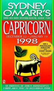 Tapa de Sydney Omarr's Day-by-day astrological guide for Capricorn December 22 -January 19, 1998