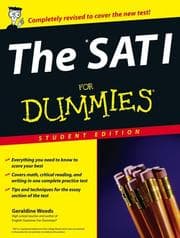Tapa de The SAT I FOR DUMMIES Student Edition
