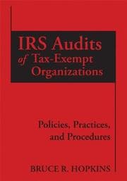Tapa de IRS Audits of Tax-Exempt Organizations