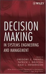 Tapa de Decision making in systems engineering and management