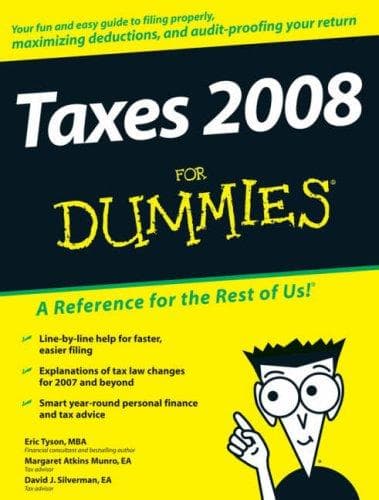 Tapa de Taxes 2008 for dummies