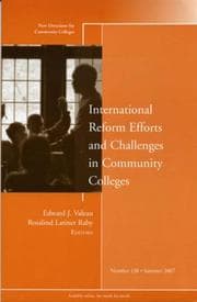 Tapa de International reform efforts and challenges in community colleges