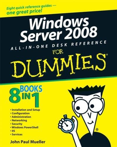 Tapa de Windows Server 2008 All-In-One Desk Reference For Dummies (For Dummies (Computer/Tech))
